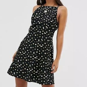 ASOS DESIGN high neck low back mini sundress